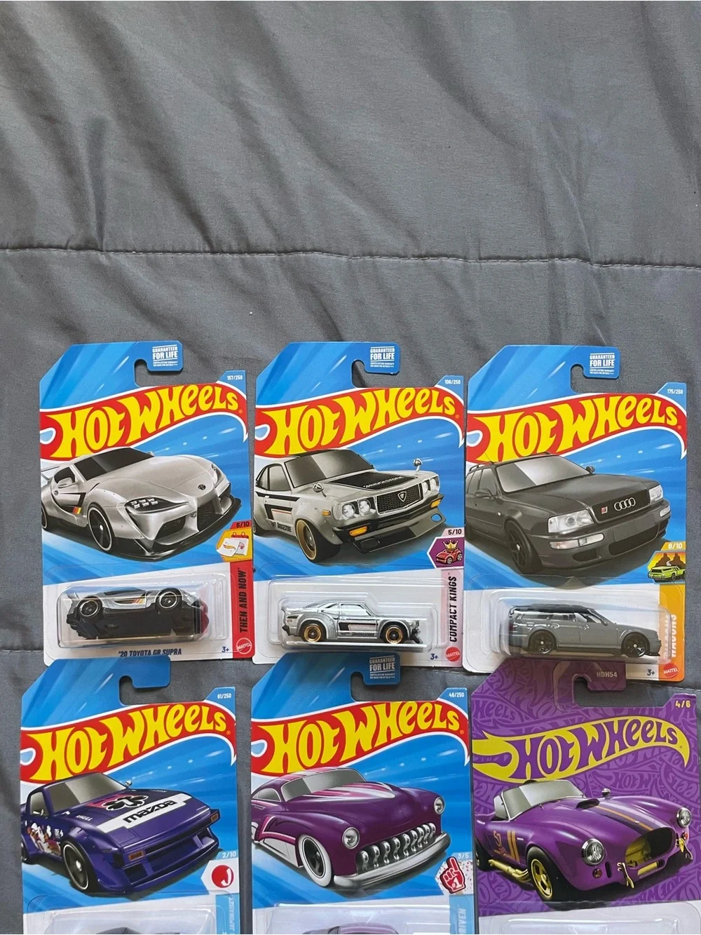 Hot Wheels Purple Toy Car Bundle - Pack of 6